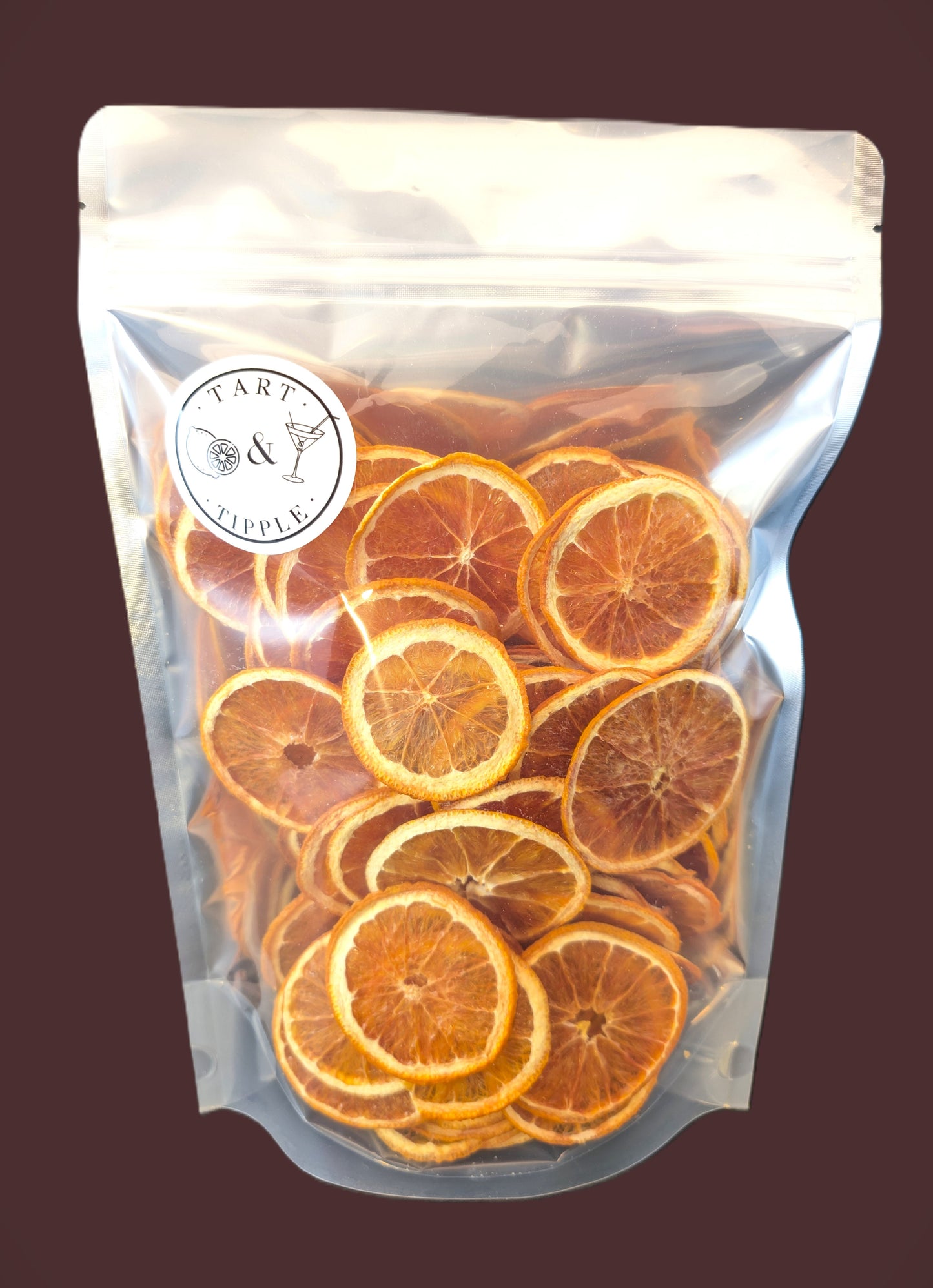 Dehydrated Cara Cara Oranges in retail pouch