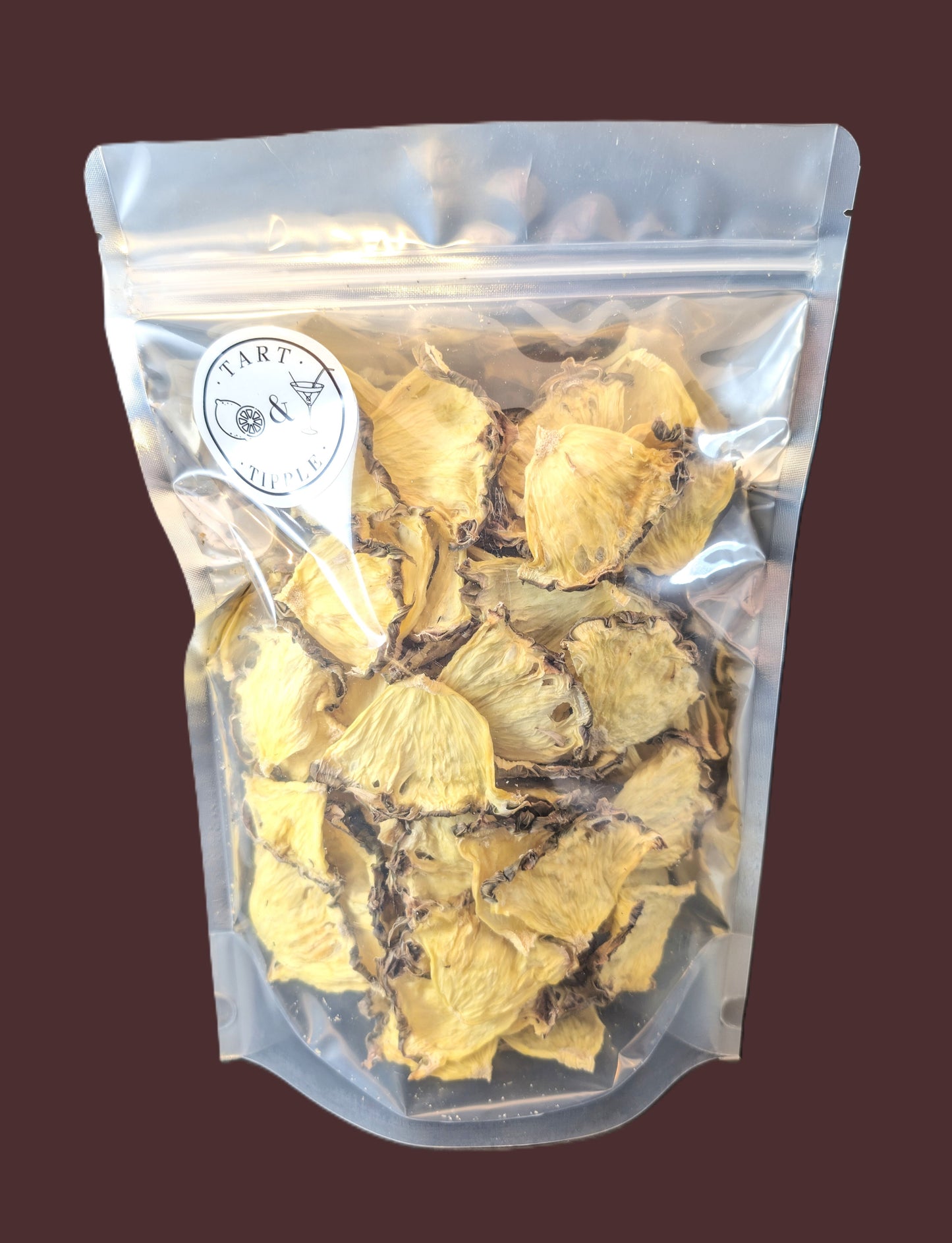Dehydrated Pineapple Quarters in retail pouch