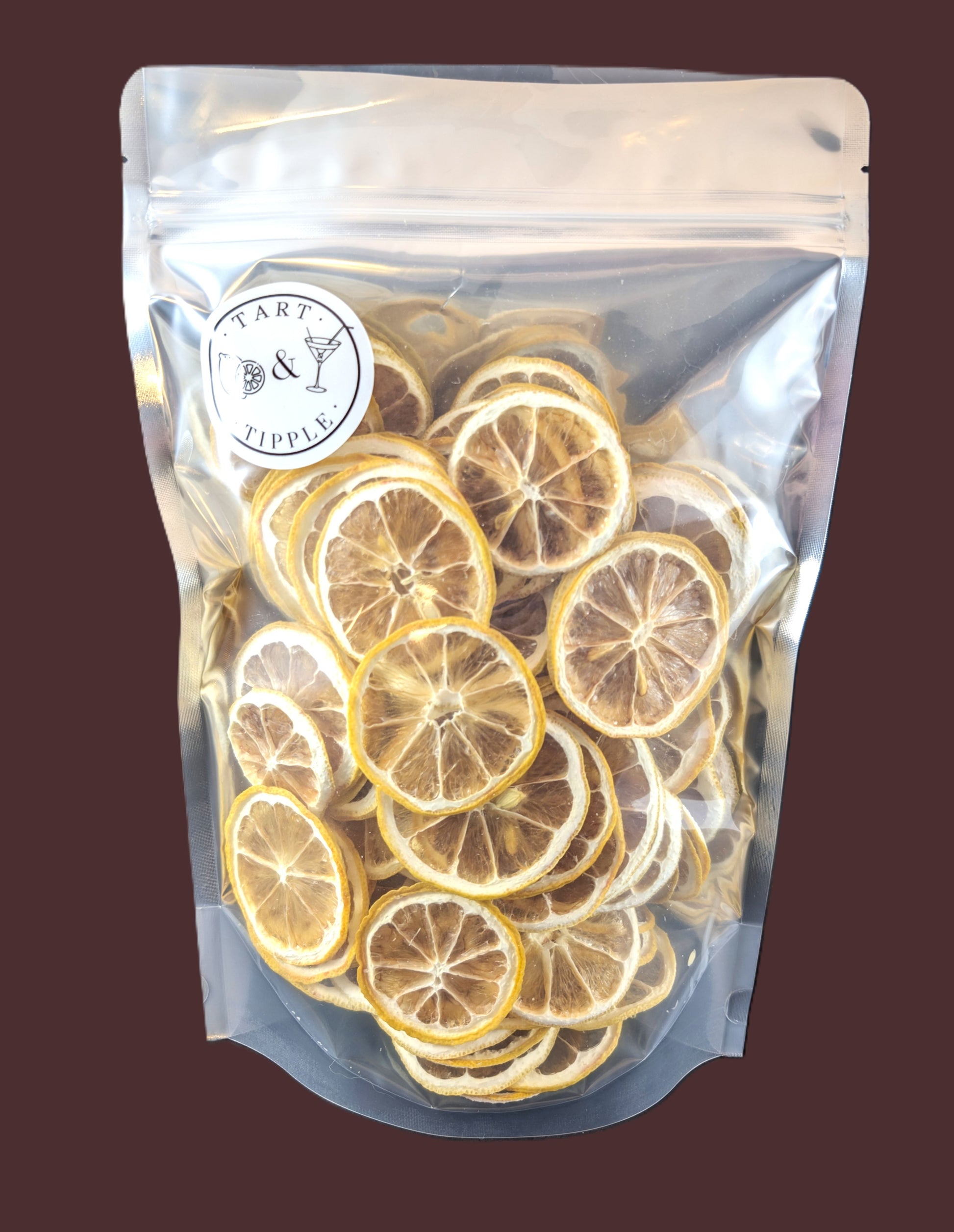 Dehydrated Lemon Slices in retail pouch