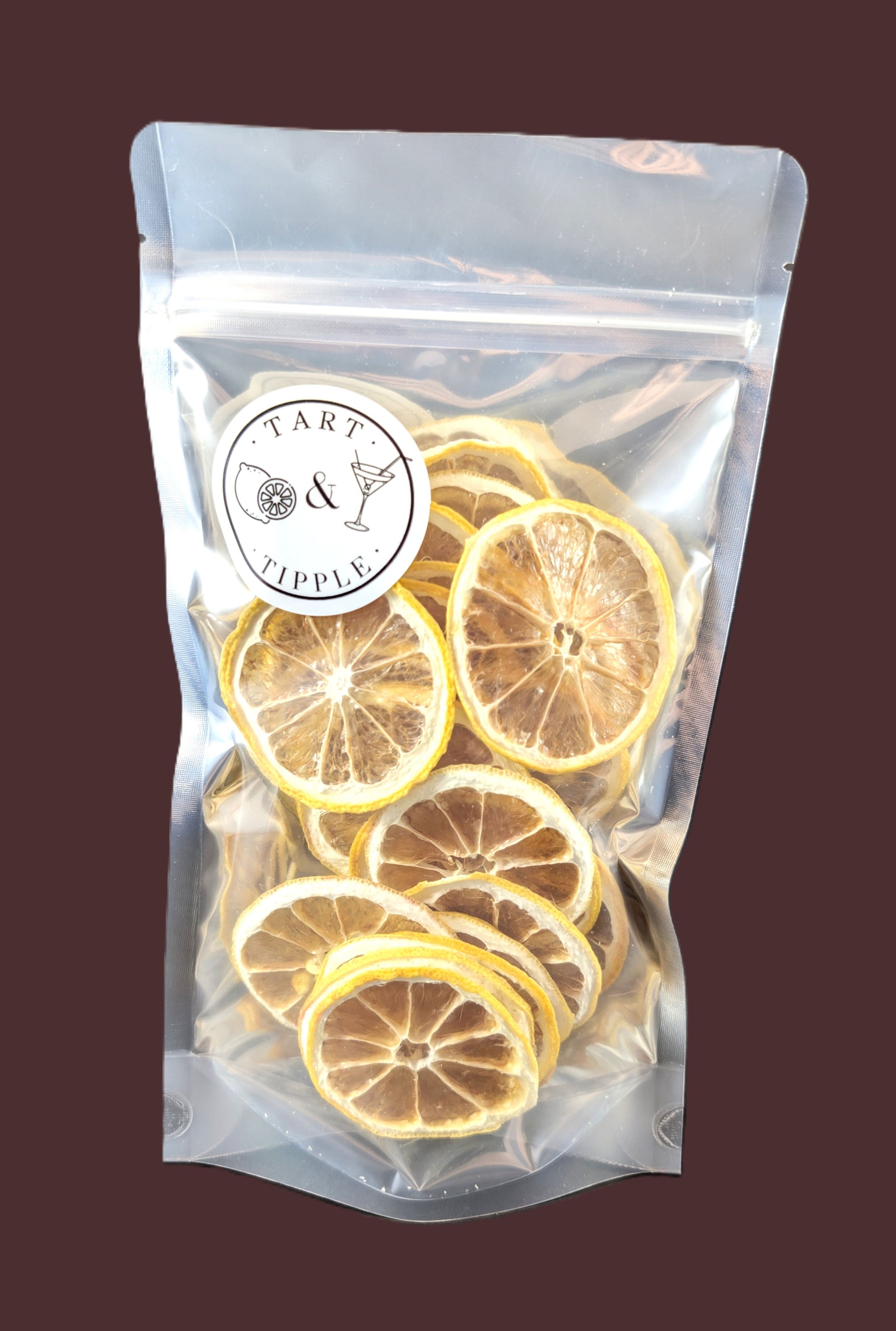 Dehydrated Lemon Slices in retail pouch