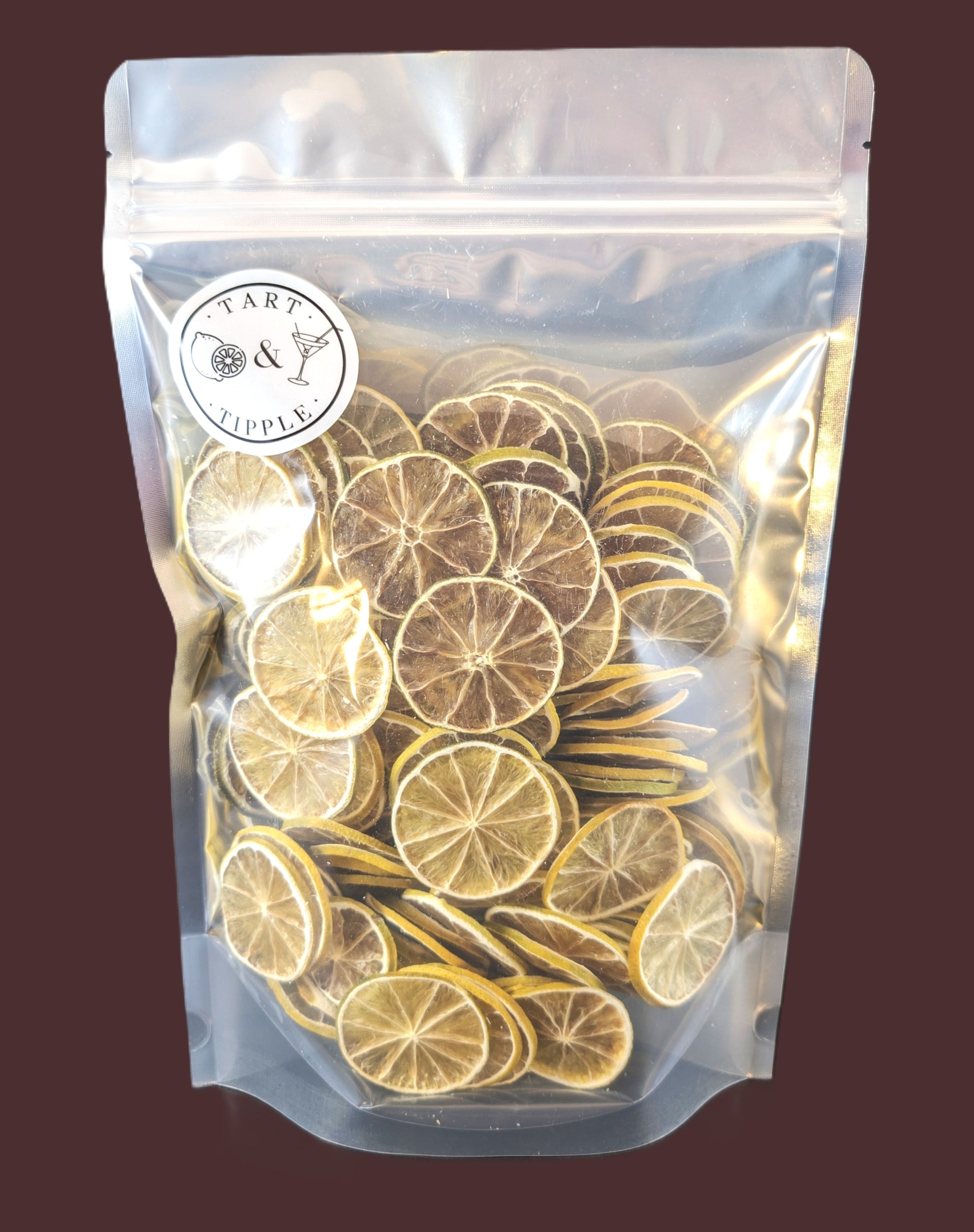 Dehydrated Lime Slices in retail pouch