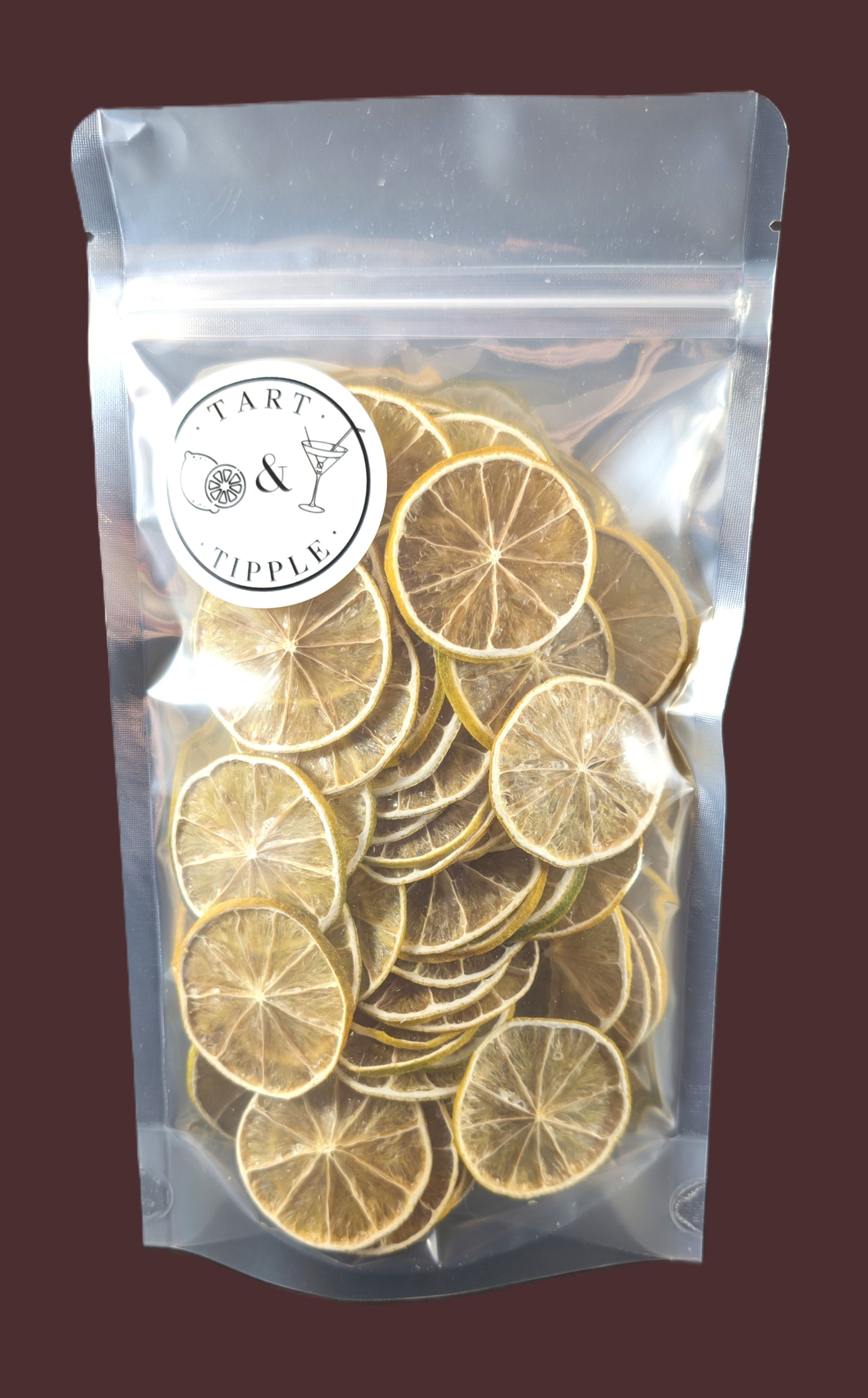 Dehydrated Lime Slices in retail pouch