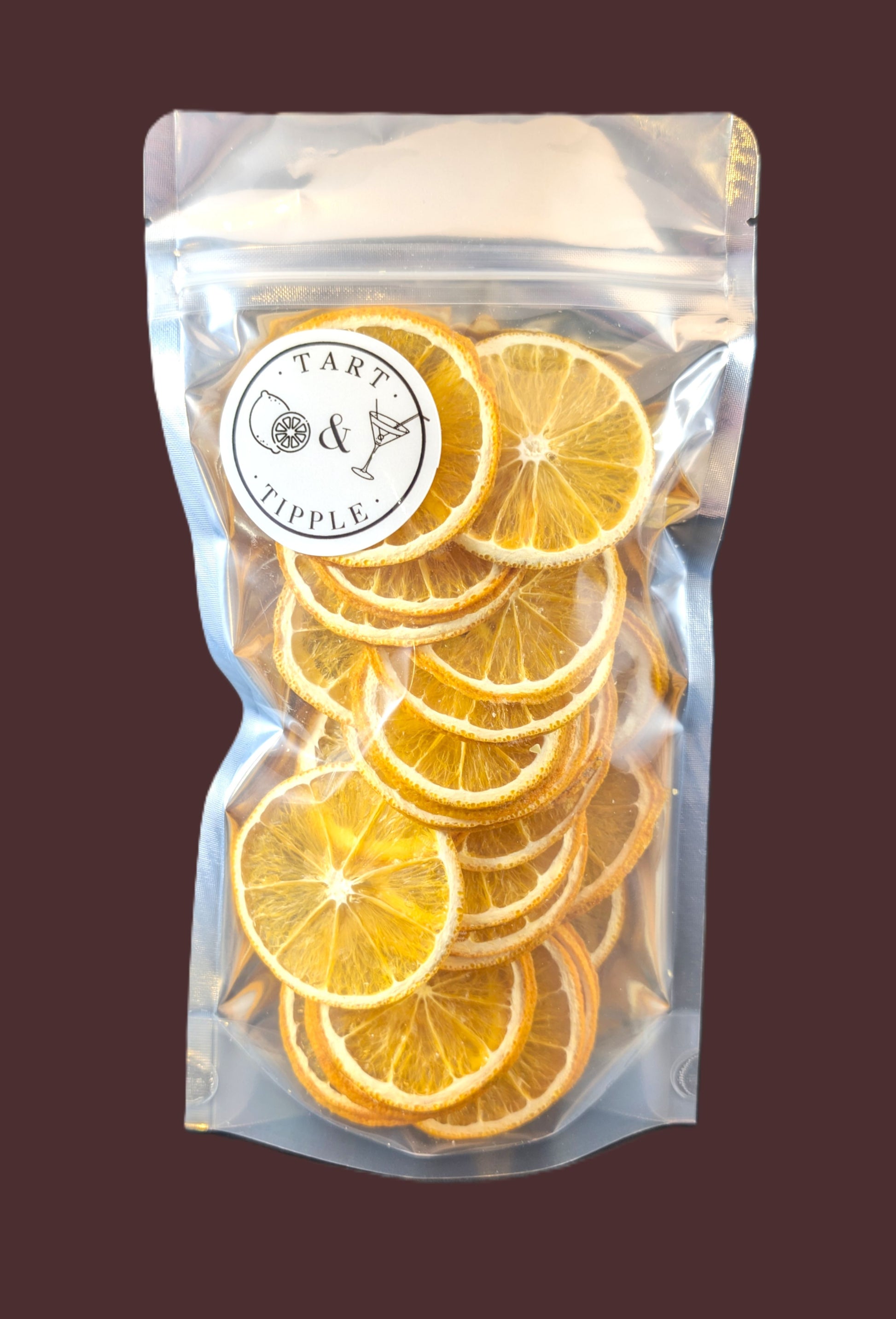 Dehydrated Navel Orange Slices in retail pouch